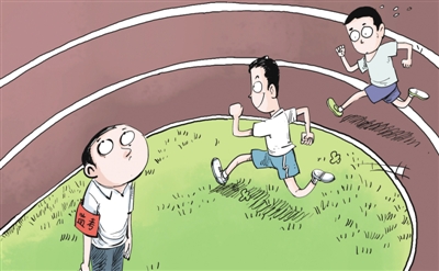 中考體育多人“抄近道”，就這樣“贏在起跑線”？