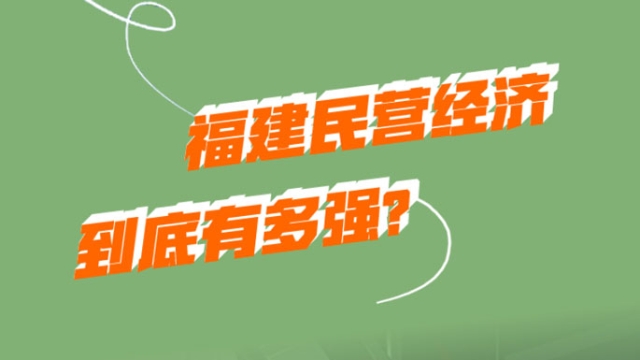看福建民營(yíng)經(jīng)濟(jì)硬核力量！