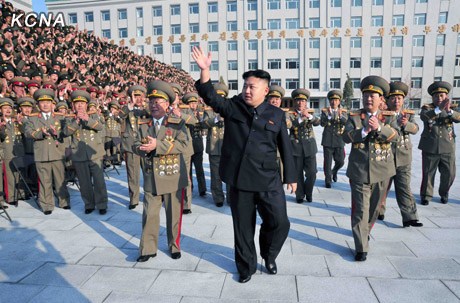 金正恩訪問國家安全保衛(wèi)部，向戰(zhàn)士表達了祝賀。