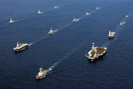 11月5日至16日，美日“銳劍”聯(lián)合軍事演習(xí)在九州和沖繩等地實(shí)施。