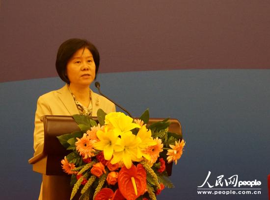 全國人大常委會副委員長、全國婦聯(lián)主席沈躍躍在開幕式中致辭。